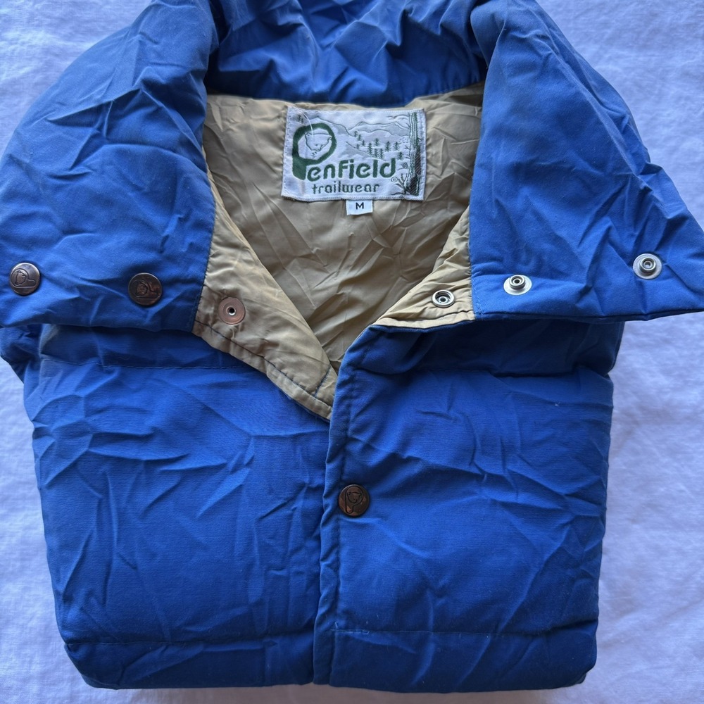 Vintage Penfield‎ Trailwear Mens Down Feather Blue Puffer outdoor Vest Medium